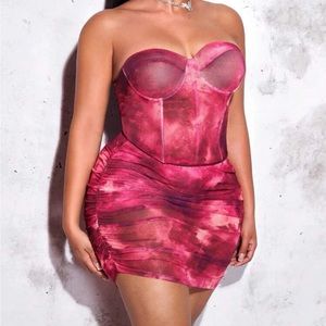 SHEIN| Tie Dye Bustier Tube Top